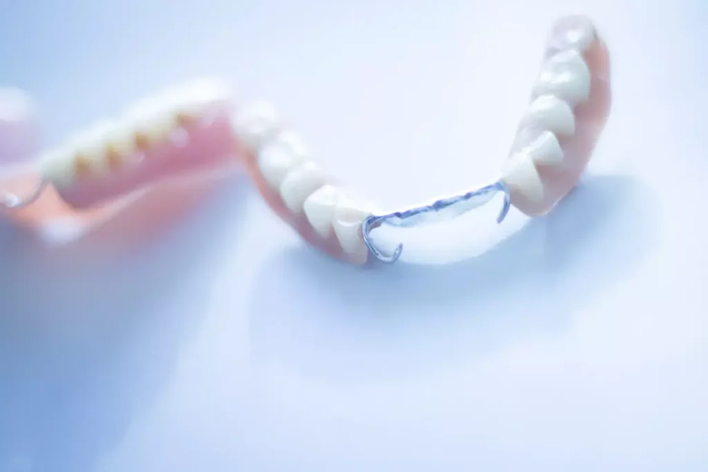 Custom-made partial denture to replace missing teeth at Dorri's Dental in Boynton Beach, FL