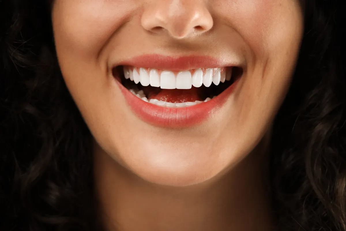 Dentist with patient discussing veneers